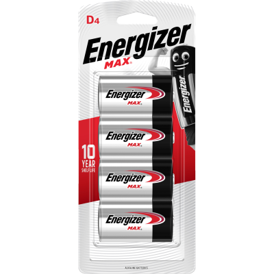 Energizer Max D Battery 4pk