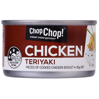 Chop Chop Teriyaki Pieces Of Cooked Chicken Breast 85g