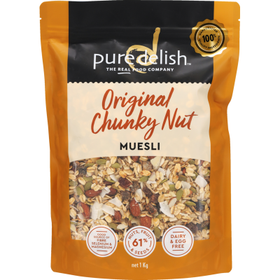 Pure Delish Original Chunky Nut Muesli 1kg