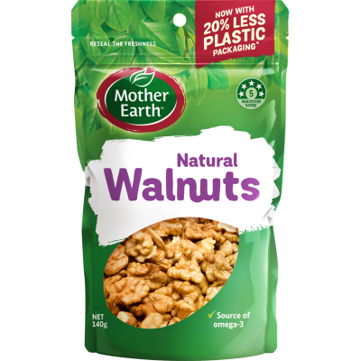Mother Earth Natural Walnuts 140g