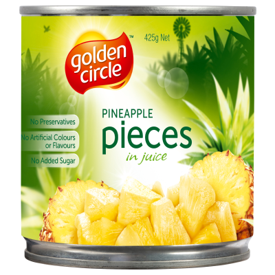 Golden Circle Pineapple Pieces In Juice 425g