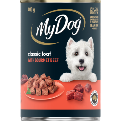 My Dog Classic Loaf With Gourmet Beef Wet Dog Food 400g