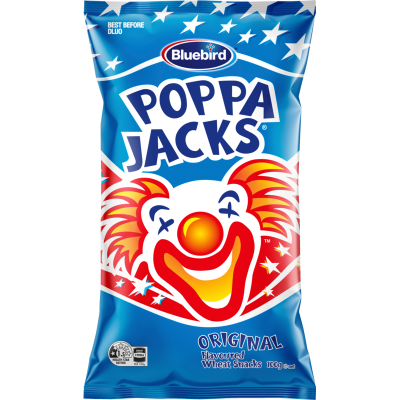 Bluebird Poppa Jacks Original Flavoured Wheat Snacks 100g