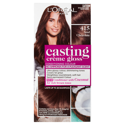 L'Oreal Paris Casting Creme Gloss 415 Iced Chocolate Hair Colour ea