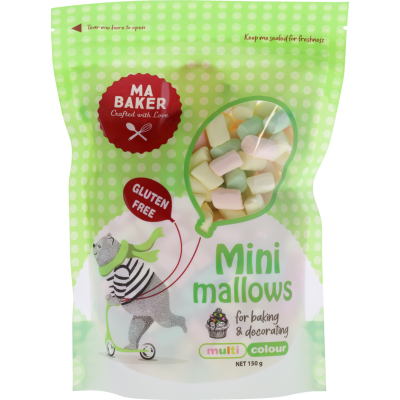 Ma Baker Multi Colour Mini Mallows 150g