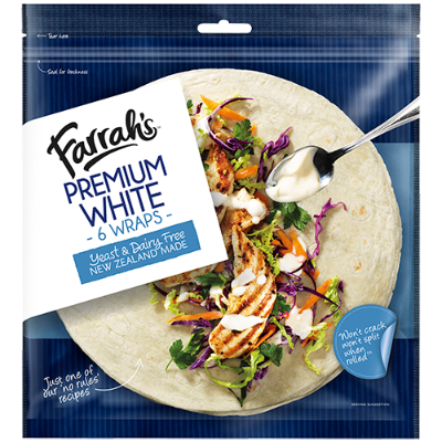 Farrah's Premium White Wraps 6pk