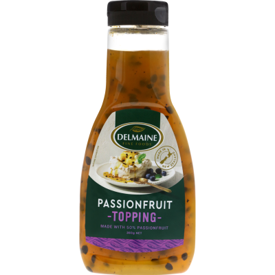 Delmaine Passionfruit Topping 360g