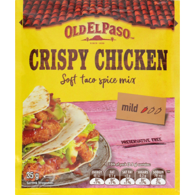 Old El Paso Crispy Chicken Soft Taco Spice Mix 35g