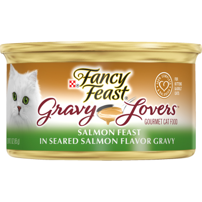 Purina Fancy Feast Salmon Feast In Seared Salmon In Gravy Cat Food 85g