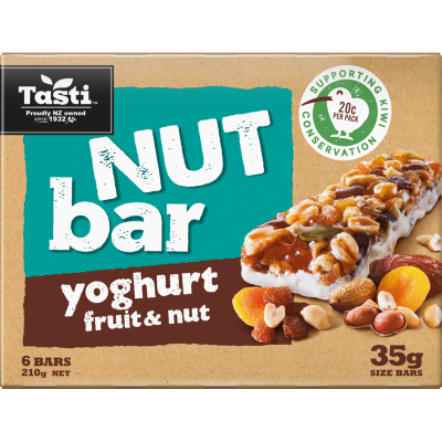 Tasti Yoghurt Fruit & Nut Bars 6 x 35g