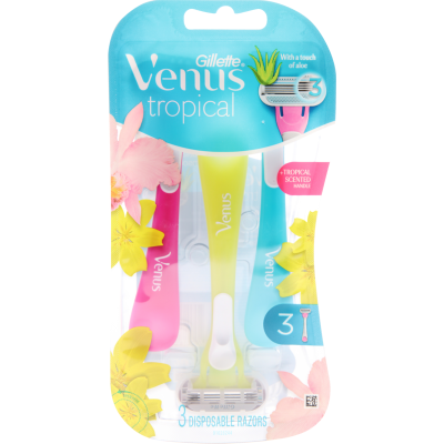 Gillette Venus Tropical Disposable Razor 3pk