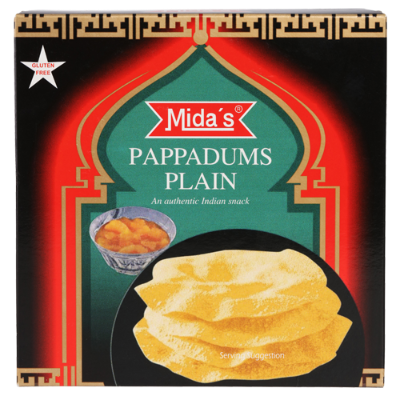 Mida's Plain Pappadums 110g