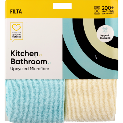 Filta Kitchen and Bathroom Upcycled Microfibre Cloth ea