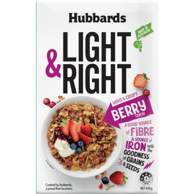 Hubbards Light & Right Berry Up Breakfast Cereal 450g