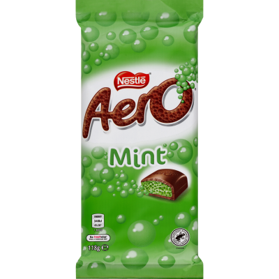 Nestle Aero Mint Chocolate Block 118g