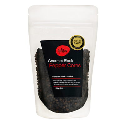 Findlay Foods Gourmet Black Pepper Corns Pouch 150g