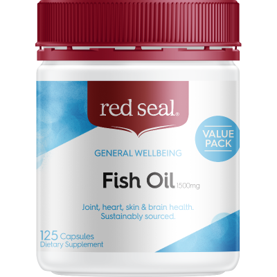 Red Seal Fish Oil 1500mg Capsules 125pk