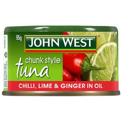 John West Tuna Chunks Chilli Lime & Ginger In Oil 95g