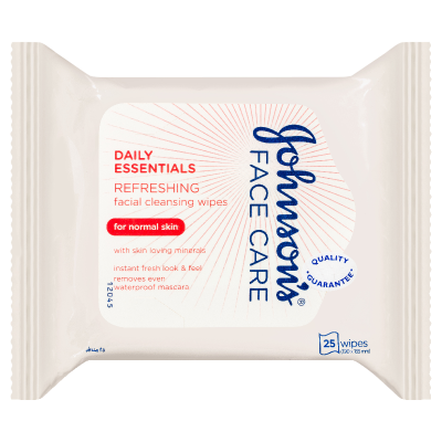 Johnson's Facial Cleansing Wipes For Normal Skin 25pk