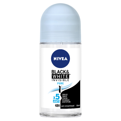 Nivea Invisible For Black & White Pure Deodorant 50ml