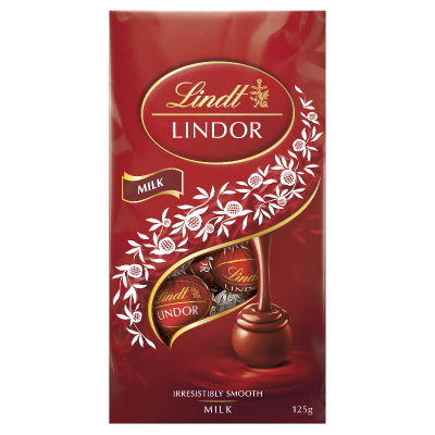 Lindt Lindor Milk Chocolates Pouch 125g