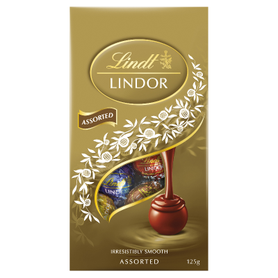 Lindt Lindor Assorted Chocolates Pouch 125g