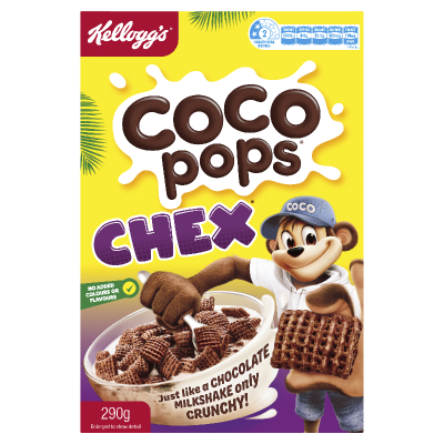 Kellogg's Coco Pops Chex Breakfast Cereal 290g