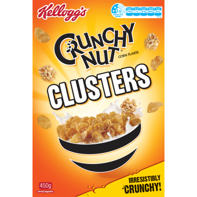 Kellogg's Crunchy Nut Clusters Breakfast Cereal 450g