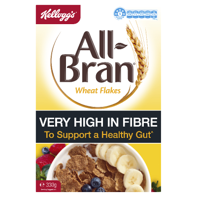 Kellogg's All-Bran Wheat Flakes Breakfast Cereal 330g