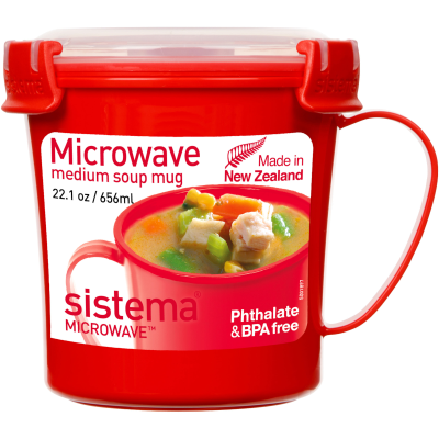 Sistema Microwave Medium Soup Mug 656ml 1pk