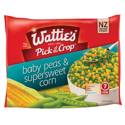 Wattie's Pick Of The Crop Baby Peas & Supersweet Corn 750g