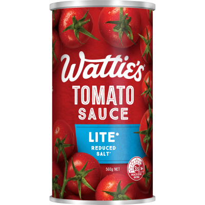 Wattie's Lite Reduced Salt Tomato Sauce 560g