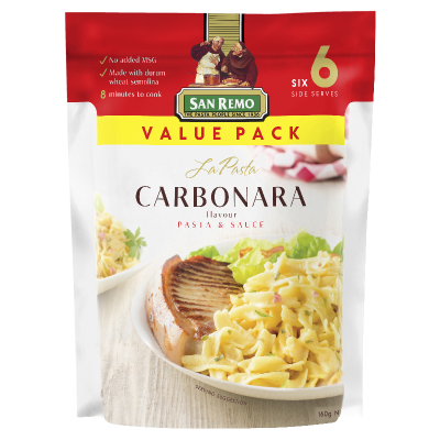 San Remo La Pasta Carbonara Pasta & Sauce 160g