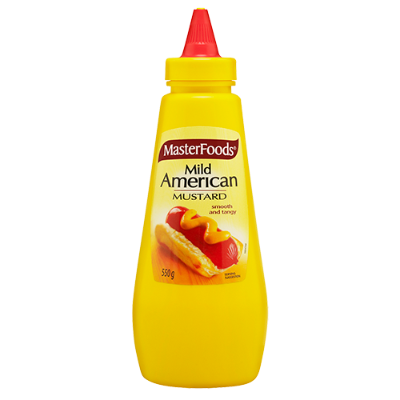 Masterfoods Mild American Mustard Squeezy Bottle 550g