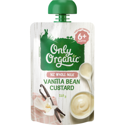 Only Organic Vanilla Bean Custard 6+ Months 120g