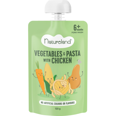 Natureland Vegetables & Pasta With Chicken 6+ Months 120g