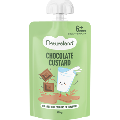 Natureland Chocolate Custard 6+ Months 120g