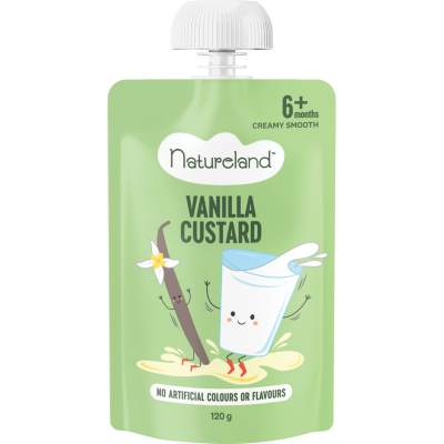 Natureland Vanilla Custard 6+ Months 120g