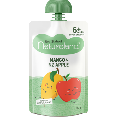 Natureland Mango & NZ Apple 6+ Months 120g