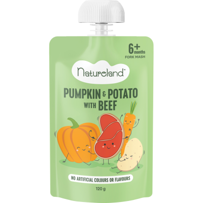 Natureland Pumpkin Potato With Beef 6+ Months 120g