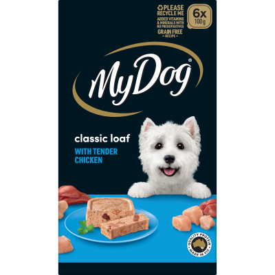 My Dog Classic Loaf With Tender Chicken Wet Dog Food 6 x 100g