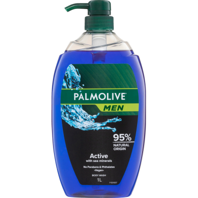 Palmolive Men Active With Sea Minerals Body Wash 1l