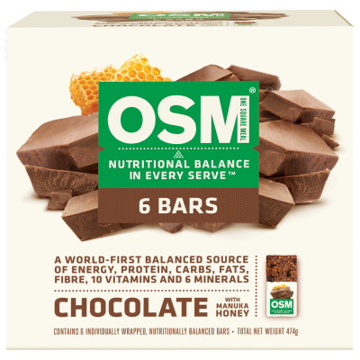 One Square Meal Chocolate With Manuka Honey Bar 6pk