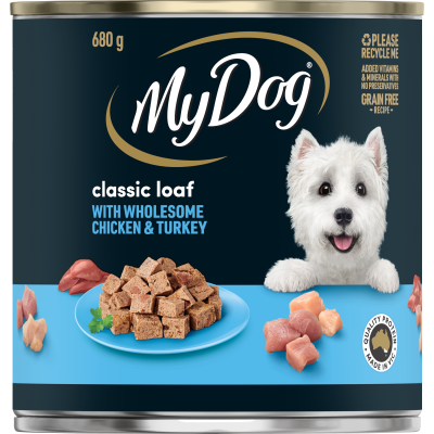 My Dog Classic Loaf With Wholesome Chicken & Turkey Wet Dog Food 680g