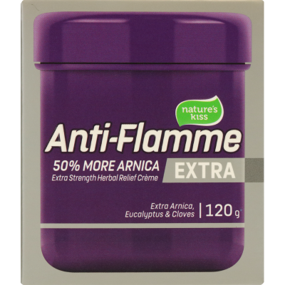 Nature's Kiss Anti-Flamme Extra 50% Arnica Extra Strength Herbal Relief Creme 120g