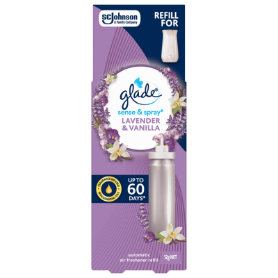 Glade Sense & Spray Lavender & Vanilla Automatic Freshener Refill 12g