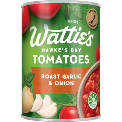 Wattie's Roast Garlic & Onion Tomatoes 400g