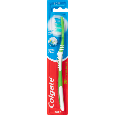 Colgate Extra Clean Soft Toothbrush 1pk