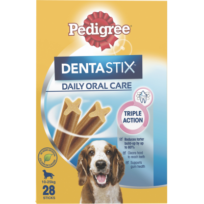 Pedigree Dentastix Medium Dog Daily Dental Care Dog Treats 28pk