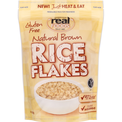 Real Foods Natural Brown Rice Flakes 500g